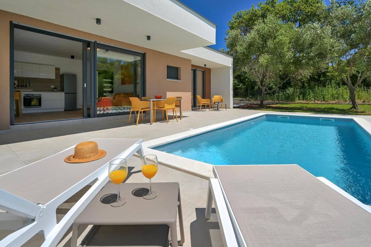 Villa Solis-Modern Villa For A Romantic Retreat, Heated Pool Ližnjan المظهر الخارجي الصورة